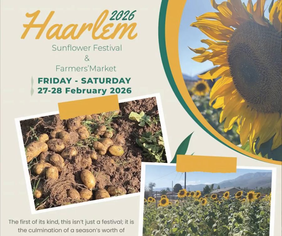 Poster: Haarlem 2026 Sunflower Festival and Farmers' Market, Friday to Saturday 27 to 28 February 2026