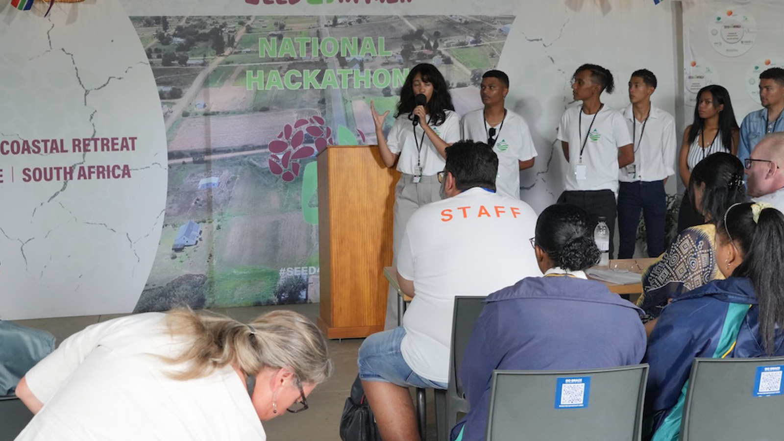 Concordia Care presenting their pitch to the judges